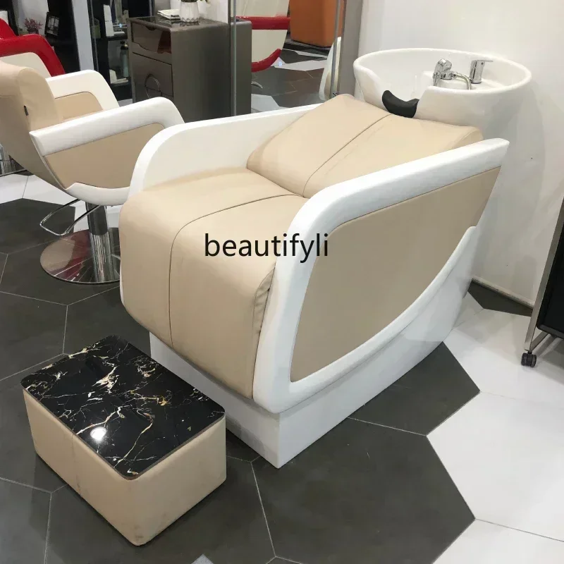Lying Half Shampoo Chair Flushing Bed Massage Couch Hair Salon Ceramic Basin Massage Couch
Lying Half Shampoo Chair Flushing Bed Massage Couch Hair Salon Ceramic Basin Massage Couch