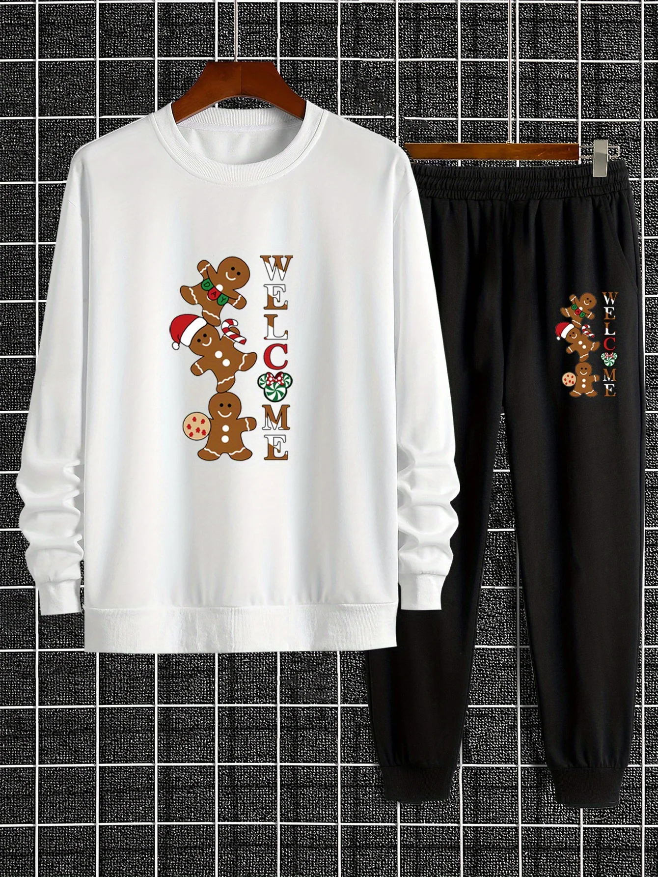 2025 Autumn/Winter Y2K Men's Sports Set Gingerbread Man Christmas 3D Printed Fashion Suitable for Men's Street Daily 2-piece Set
2025 Autumn/Winter Y2K Men's Sports Set Gingerbread Man Christmas 3D Printed Fashion Suitable for Men's Street Daily 2-piece Set