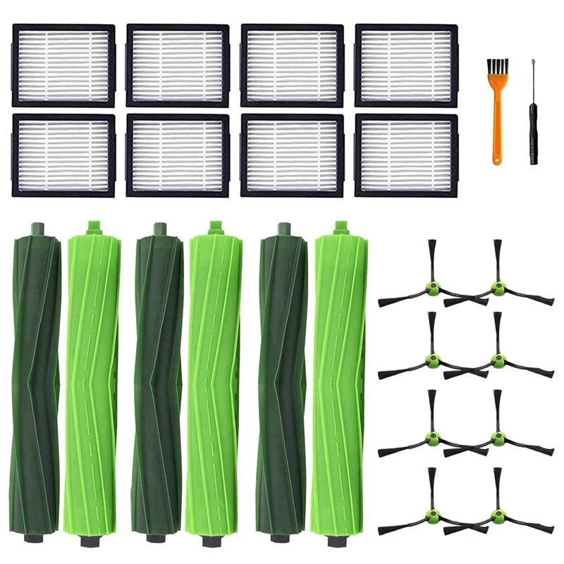 24PCS For Irobot Roomba I3 I3+ I7 I7+ I4 I6 I6+I8 I8+/Plus E5 E6 E7 J7 I,E &J Series Vacuum Parts Roller Brushes Filter
24PCS For Irobot Roomba I3 I3+ I7 I7+ I4 I6 I6+I8 I8+/Plus E5 E6 E7 J7 I,E &J Series Vacuum Parts Roller Brushes Filter