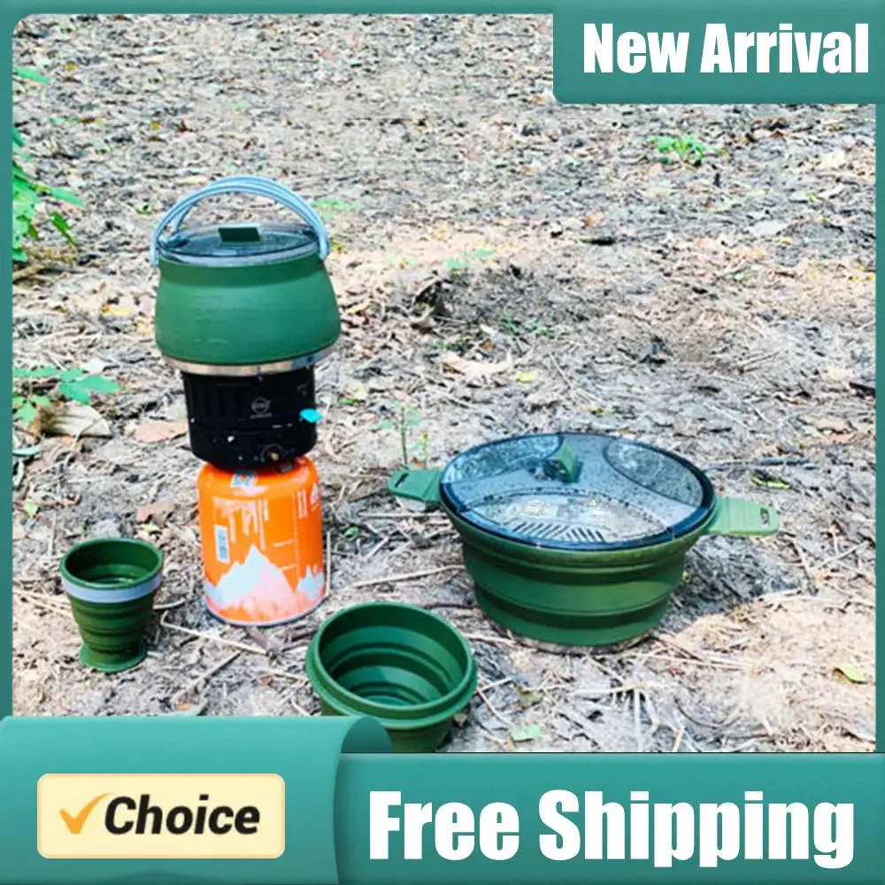 Foldable Portable Camping Kettle Saving Space Collapsible Cooker Pot Heat Resistant with Handle for Hiking Backpacking Tableware
Foldable Portable Camping Kettle Saving Space Collapsible Cooker Pot Heat Resistant with Handle for Hiking Backpacking Tableware