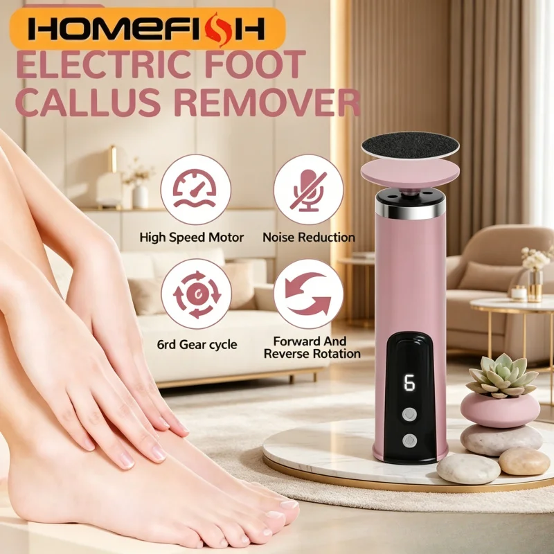 2-in-1 Rechargeable Electric Foot Callus Remover, Wireless Pedicure Tool for Dead Skin Removal and Nail File
2-in-1 Rechargeable Electric Foot Callus Remover, Wireless Pedicure Tool for Dead Skin Removal and Nail File
