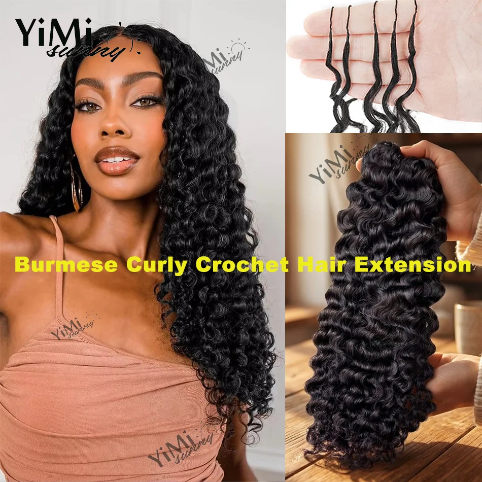 3B 4C Burmese Curly Crochet Human Hair With Strings Invisible Knots Knotless Pre Separated Crochet Human Hair Extension Yimisuny
3B 4C Burmese Curly Crochet Human Hair With Strings Invisible Knots Knotless Pre Separated Crochet Human Hair Extension Yimisuny