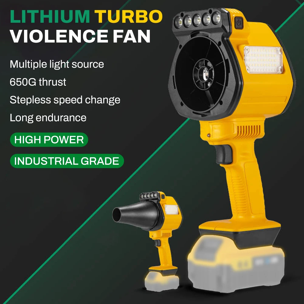Car Wash Air Gun 1300g Thrust Electric POWERFUL BLOWERS Car Violent Dryer 70mm Handheld Turbo jet fan For Dewalt 20V Battery
Car Wash Air Gun 1300g Thrust Electric POWERFUL BLOWERS Car Violent Dryer 70mm Handheld Turbo jet fan For Dewalt 20V Battery