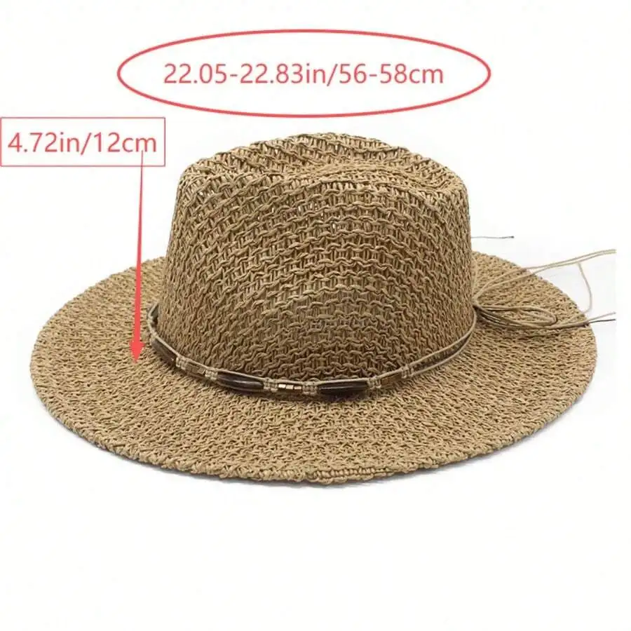 Wide Brim Straw Hat For Women Men Summer Beach Sun Protection
Wide Brim Straw Hat For Women Men Summer Beach Sun Protection