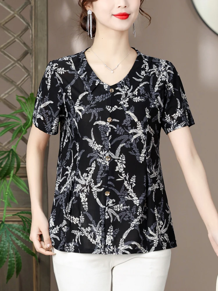 Print T Shirt Women Pullovers 2025 Summer Clothes For Women Tees Top Short Sleeve Women's T-shirt
Print T Shirt Women Pullovers 2025 Summer Clothes For Women Tees Top Short Sleeve Women's T-shirt