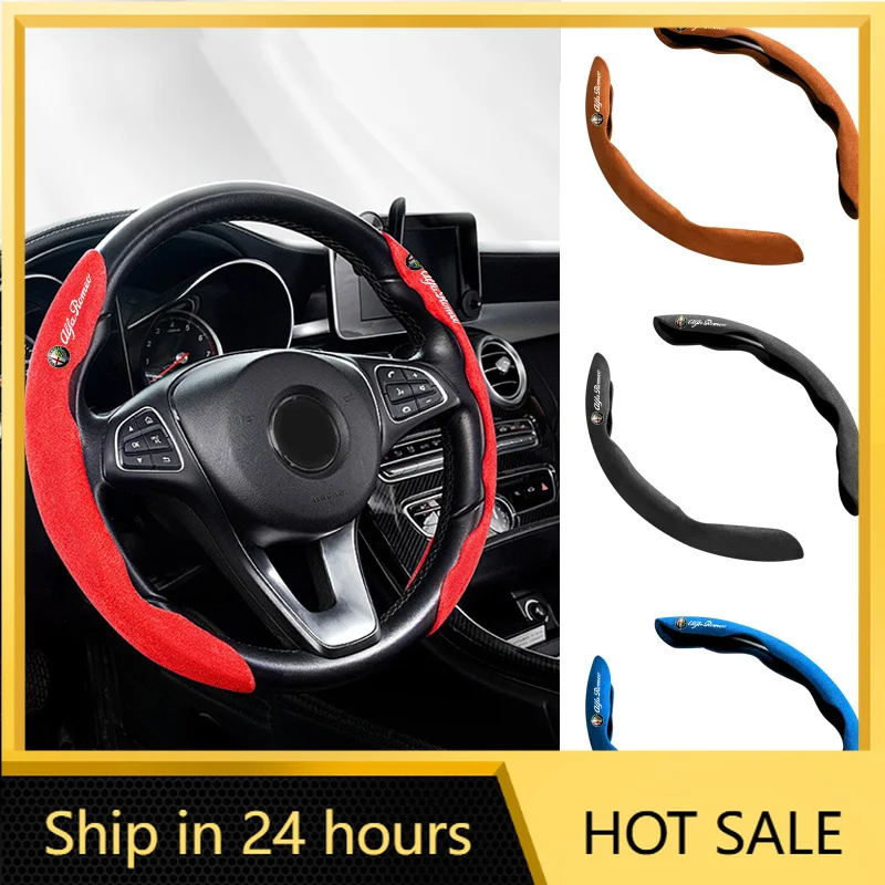 Car Sticker Alfa Romeo Car Steering Wheel Cover Black Suede Leather For Alfa Romeo Giulia Stelvio 147 156 166 159 Giulietta Car
Car Sticker Alfa Romeo Car Steering Wheel Cover Black Suede Leather For Alfa Romeo Giulia Stelvio 147 156 166 159 Giulietta Car