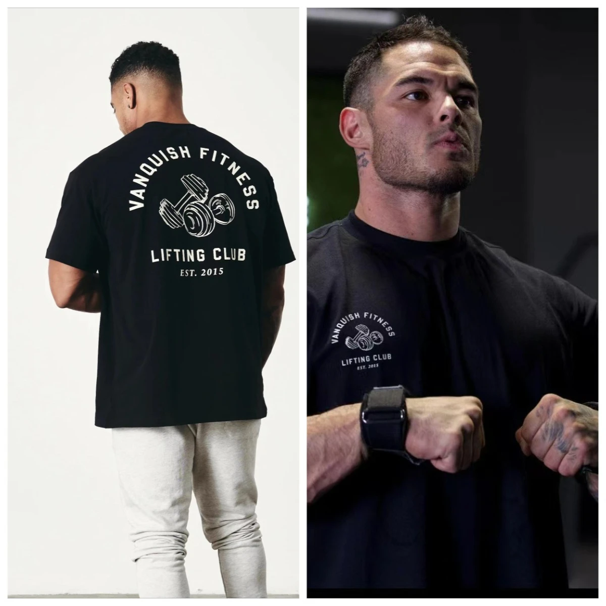 Barbell Club Short Sleeve Men's and Women's Same VQ Sports and Leisure High Street Instagram Fashion Cotton Loose Short Sleeve
Barbell Club Short Sleeve Men's and Women's Same VQ Sports and Leisure High Street Instagram Fashion Cotton Loose Short Sleeve