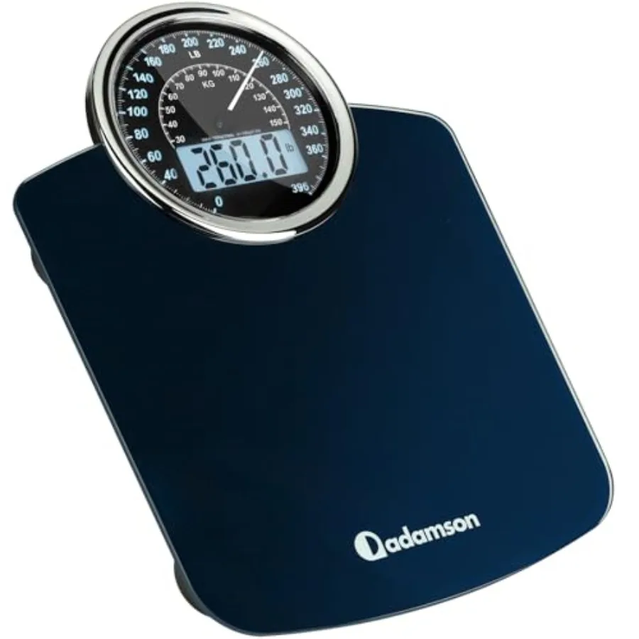 Hybrid 2-in-1 Analog and Digital Weighing Scale for Body Weight up to 400lbs - Thick Tempered Glass - Extra Large Display - Eas
Hybrid 2-in-1 Analog and Digital Weighing Scale for Body Weight up to 400lbs - Thick Tempered Glass - Extra Large Display - Eas