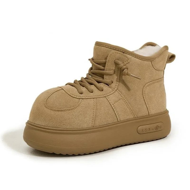 Женские зимние ботинки с круглым носком, зимние плюшевые теплые женские хлопковые туфли, новинка 2025 года, замшевые кожаные нескользящие уличные короткие ботинки на плоской подошве
Женские зимние ботинки с круглым носком, зимние плюшевые теплые женские хлопковые туфли, новинка 2025 года, замшевые кожаные нескользящие уличные короткие ботинки на плоской подошве