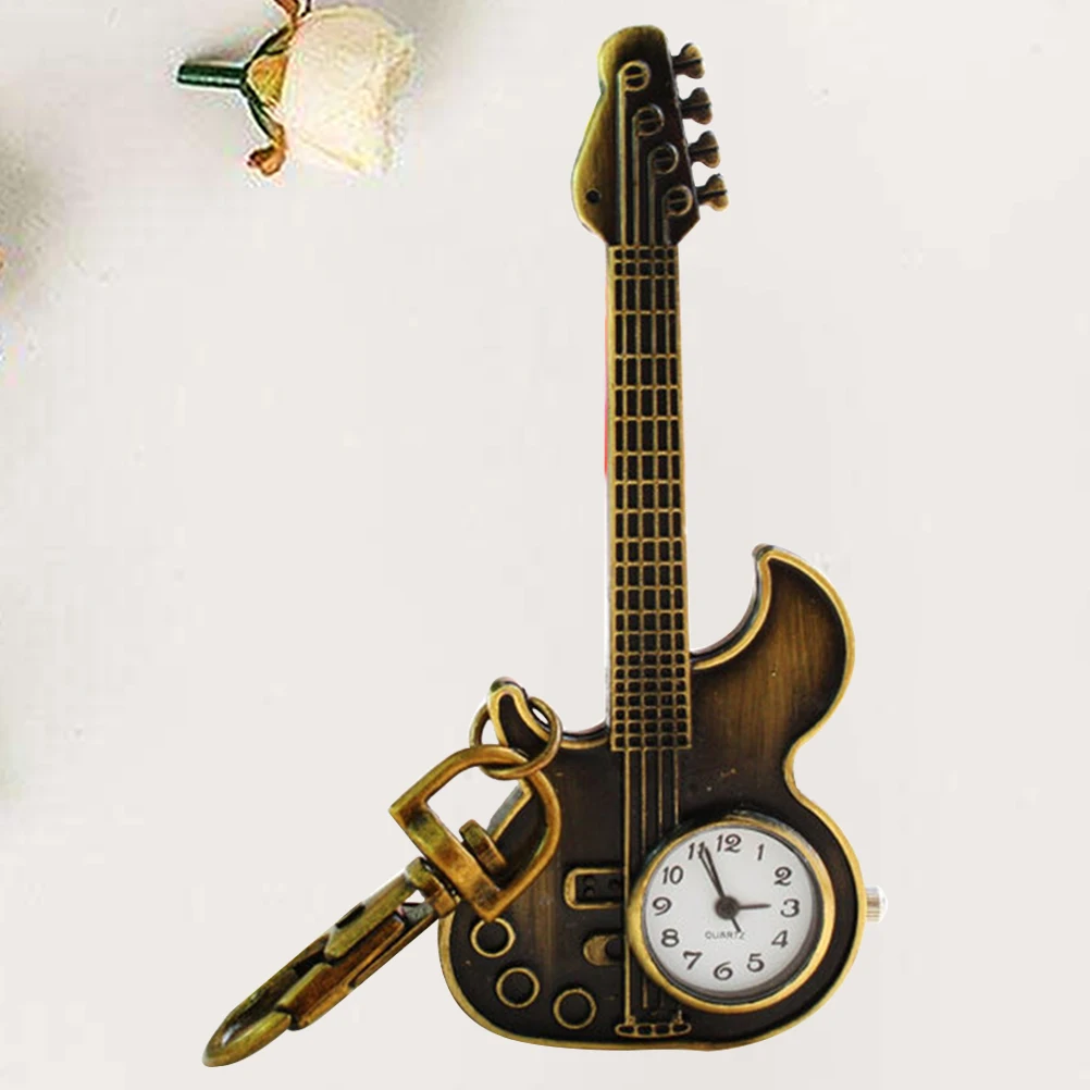 1Pcs Fashion Watch Guitar Shaped Vintage Pocket Watch for Men Women Keychain Design Elegant Clip Buckle Timepiece Gift
1Pcs Fashion Watch Guitar Shaped Vintage Pocket Watch for Men Women Keychain Design Elegant Clip Buckle Timepiece Gift