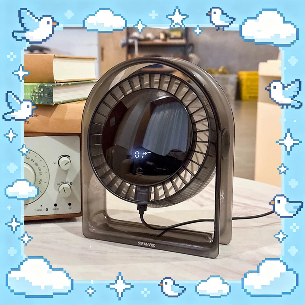 Ranvoo FZ1 Desktop Fan Double Helix Accelerated Air Outlet Desktop Smart Screen Adjustment Small Fan Quake Proof Reduce Noise
Ranvoo FZ1 Desktop Fan Double Helix Accelerated Air Outlet Desktop Smart Screen Adjustment Small Fan Quake Proof Reduce Noise
