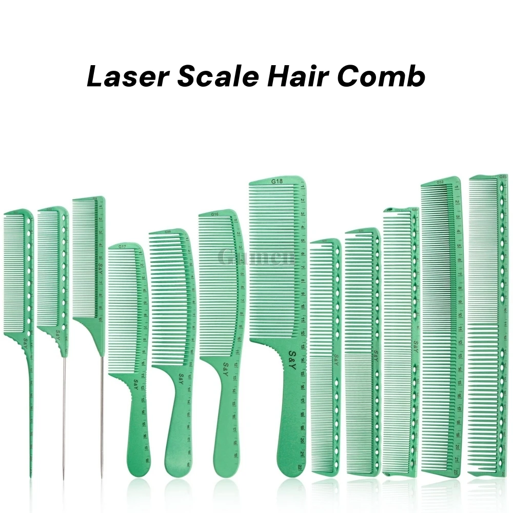 1pc Fine Cutting Wide Tooth Hair Hairdressing Comb With Laser Measure Scale Barber Salon Heat Resistant Styling Grooming Comb
1pc Fine Cutting Wide Tooth Hair Hairdressing Comb With Laser Measure Scale Barber Salon Heat Resistant Styling Grooming Comb