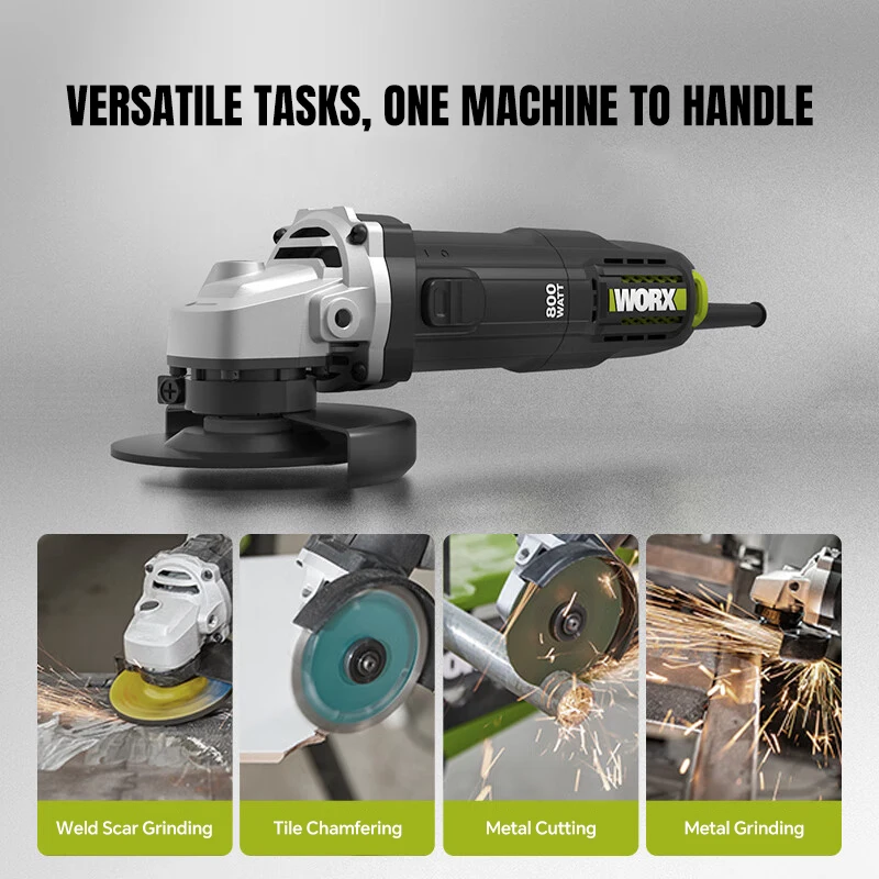 Worx WE709 Angle Grinder Handheld Electric Polishing Machine Small Cutting Machine 800W Side Switch Wood Polishing
Worx WE709 Angle Grinder Handheld Electric Polishing Machine Small Cutting Machine 800W Side Switch Wood Polishing