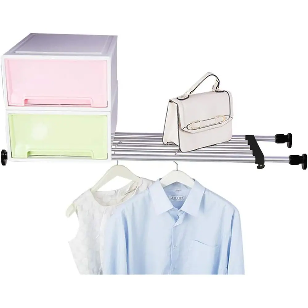 Expandable Hanging Closet Rod Organizer with Adjustable Tension, Metal Storage Rack for Wardrobe, Cupboard, Kitchen, or Bathroom
Expandable Hanging Closet Rod Organizer with Adjustable Tension, Metal Storage Rack for Wardrobe, Cupboard, Kitchen, or Bathroom