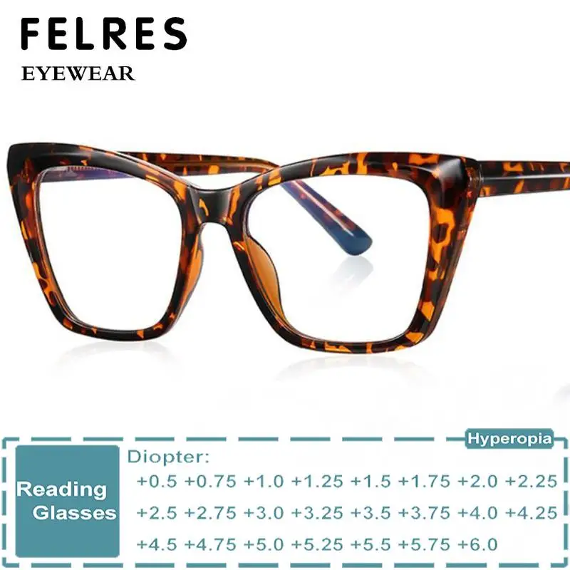 Retro Leopard Cat Eye Reading Glasses Women Fashion Anti Blue Light Prescription Presbyopic Eyewear Optical Computer Eyeglasses
Retro Leopard Cat Eye Reading Glasses Women Fashion Anti Blue Light Prescription Presbyopic Eyewear Optical Computer Eyeglasses
