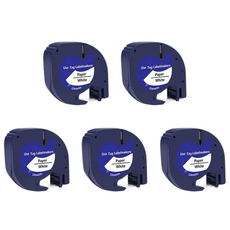 QWE-5 Pack Compatible Label Tape Replacement For Letratag Black On White Plastic Label Tape For Letratag Label Maker
QWE-5 Pack Compatible Label Tape Replacement For Letratag Black On White Plastic Label Tape For Letratag Label Maker