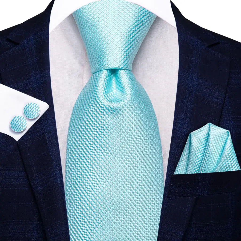Gift Tie for Men 2023 New Peacock Blue Plaid Solid Fashion Brand Wedding Party Necktie Handky Cufflink Wholesale Hi-Tie Designer
Gift Tie for Men 2023 New Peacock Blue Plaid Solid Fashion Brand Wedding Party Necktie Handky Cufflink Wholesale Hi-Tie Designer