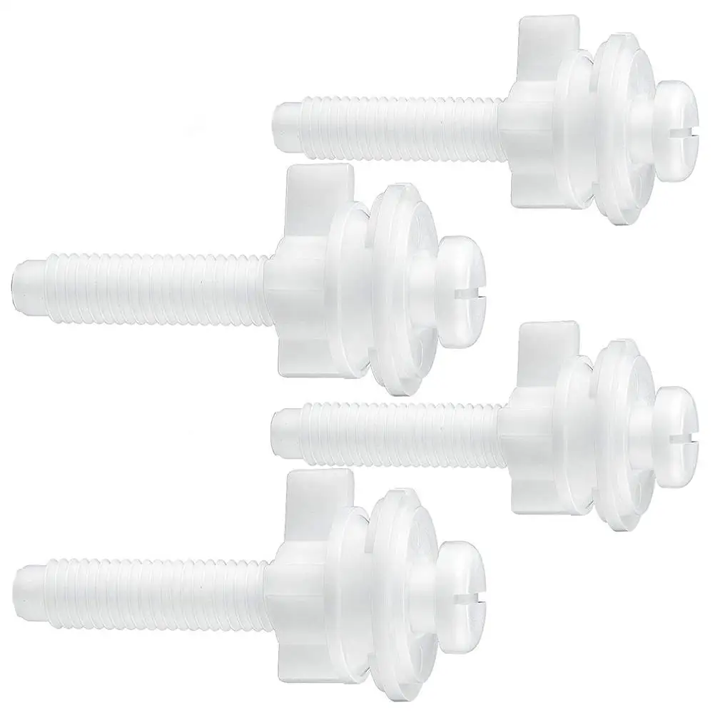 4 Pcs Accessories Toilet Screw Bolts Flusher Pom Plastic Shelves Reliable Cover
4 Pcs Accessories Toilet Screw Bolts Flusher Pom Plastic Shelves Reliable Cover