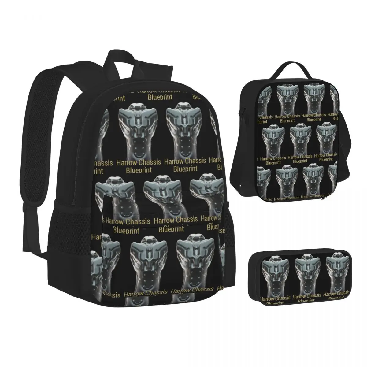 Harrow Chassis Blueprint Warframe Tennoc Backpacks Bookbag School Bags Children Rucksack Lunch Bag Pen Bag Three-Piece Set
Harrow Chassis Blueprint Warframe Tennoc Backpacks Bookbag School Bags Children Rucksack Lunch Bag Pen Bag Three-Piece Set