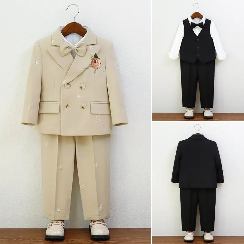 1-10Y Kid Boys Formal Suits Autumn Star Embroidery Children Boys Wedding Suits Piano Performance Kids Boys Slim Fit Suit Costume
1-10Y Kid Boys Formal Suits Autumn Star Embroidery Children Boys Wedding Suits Piano Performance Kids Boys Slim Fit Suit Costume