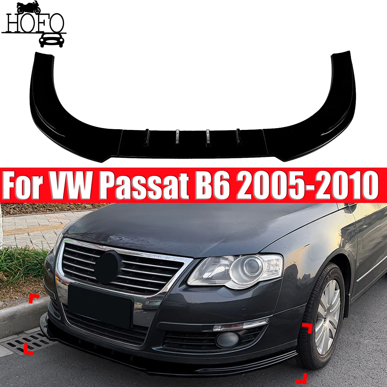 Car Front Bumper Spoiler Lip Splitter For VW Passat B6 2005-2010 2006 2007 2008 2009
Car Front Bumper Spoiler Lip Splitter For VW Passat B6 2005-2010 2006 2007 2008 2009