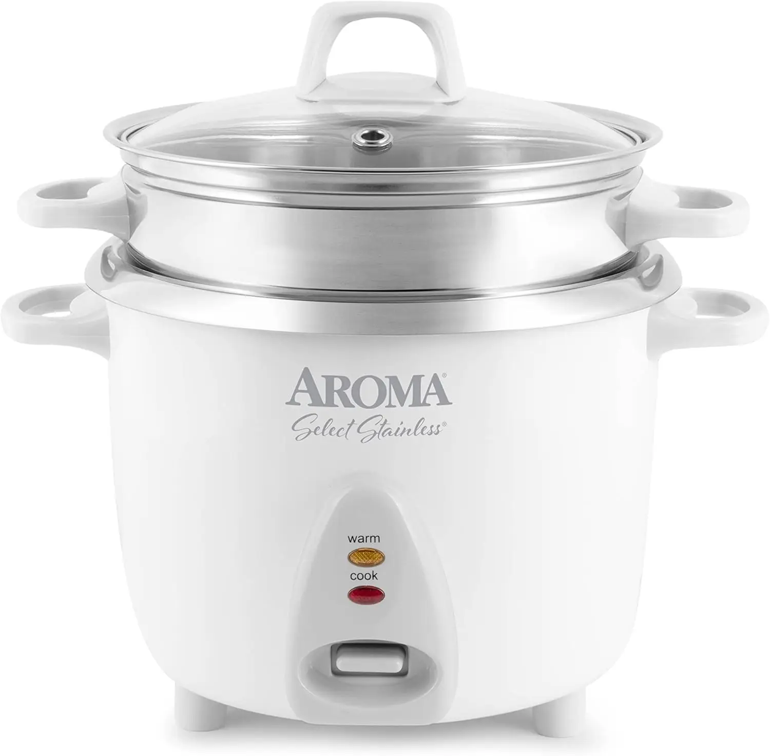 14-Cup Stainless Steel Rice Cooker & Food Steamer, One-Touch Operation, Auto Keep Warm, White
14-Cup Stainless Steel Rice Cooker & Food Steamer, One-Touch Operation, Auto Keep Warm, White