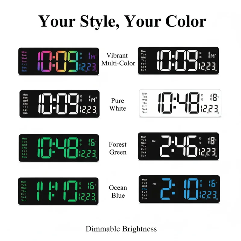 Wall Clock 16 Inch LED Large Digital Display Nordic Style Clock Multifunction Silent Hanging Clock For Living Room Home Gift New
Wall Clock 16 Inch LED Large Digital Display Nordic Style Clock Multifunction Silent Hanging Clock For Living Room Home Gift New