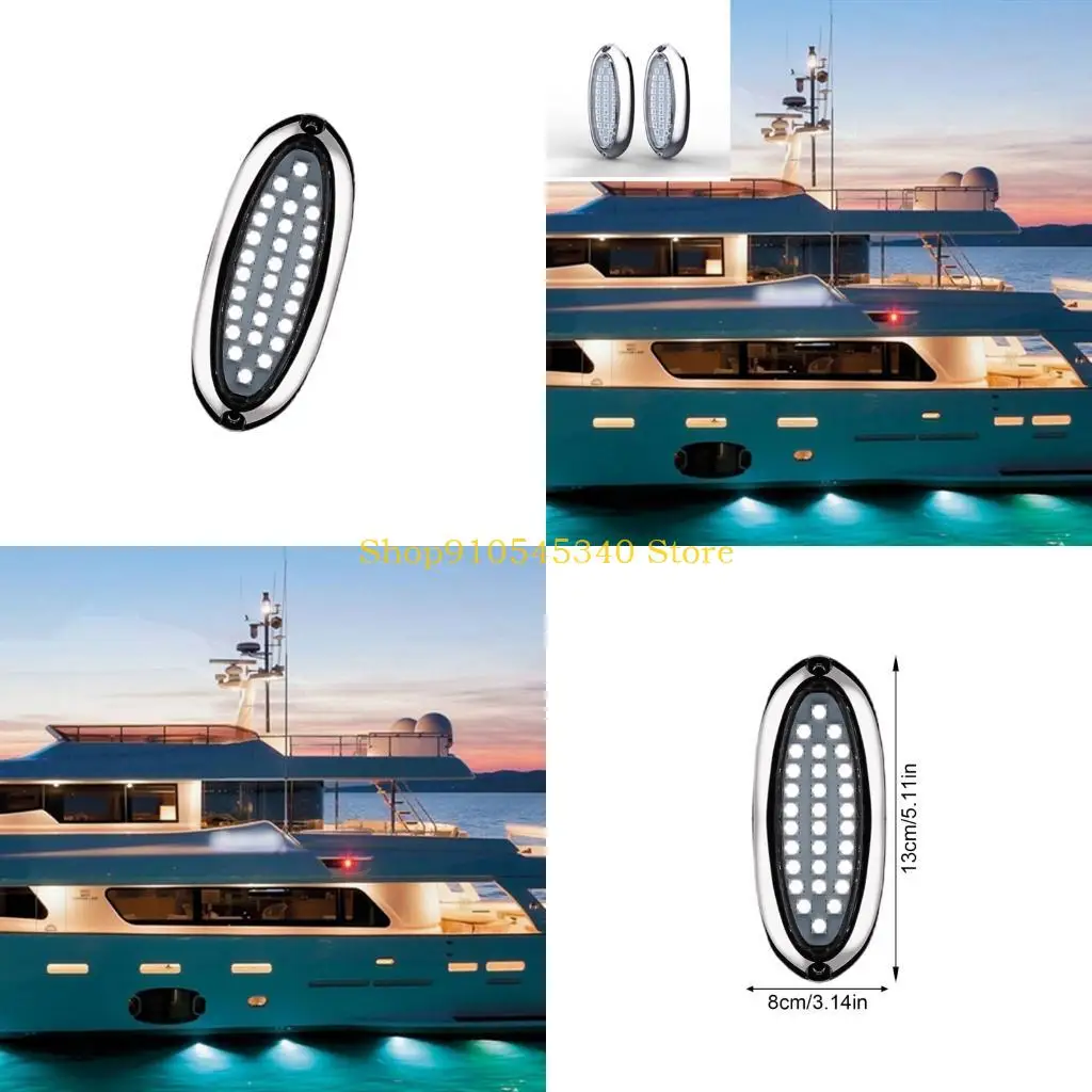 U2JA Stainless Waterproof Marine Underwater Light Elliptical Streamlined Body for Reduced Drag Featuring High Brightness LEDs
U2JA Stainless Waterproof Marine Underwater Light Elliptical Streamlined Body for Reduced Drag Featuring High Brightness LEDs