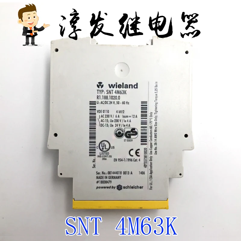 SNT 4M63K Wieland R1.188.1020.0 10PCS
SNT 4M63K Wieland R1.188.1020.0 10PCS