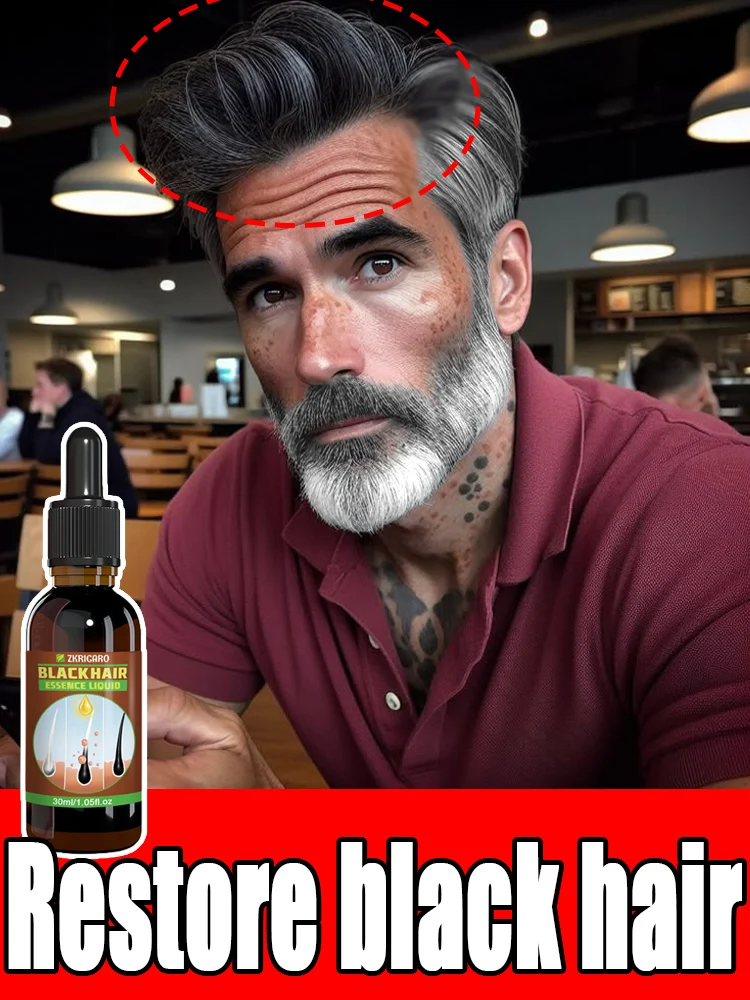 Too many grey hairs Too much stress Black hair essence works in 7 days
Too many grey hairs Too much stress Black hair essence works in 7 days