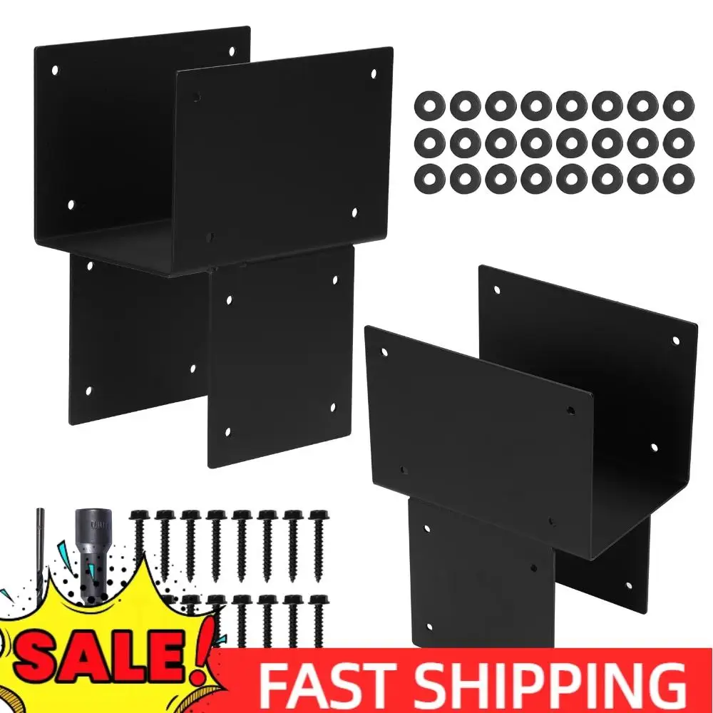 2 Pack Post Caps Tie Brackets 6x6 Joist Hanger Brackets Galvanized Steels Pergola Connector Brackets for Gazebo Deck To Beam
2 Pack Post Caps Tie Brackets 6x6 Joist Hanger Brackets Galvanized Steels Pergola Connector Brackets for Gazebo Deck To Beam