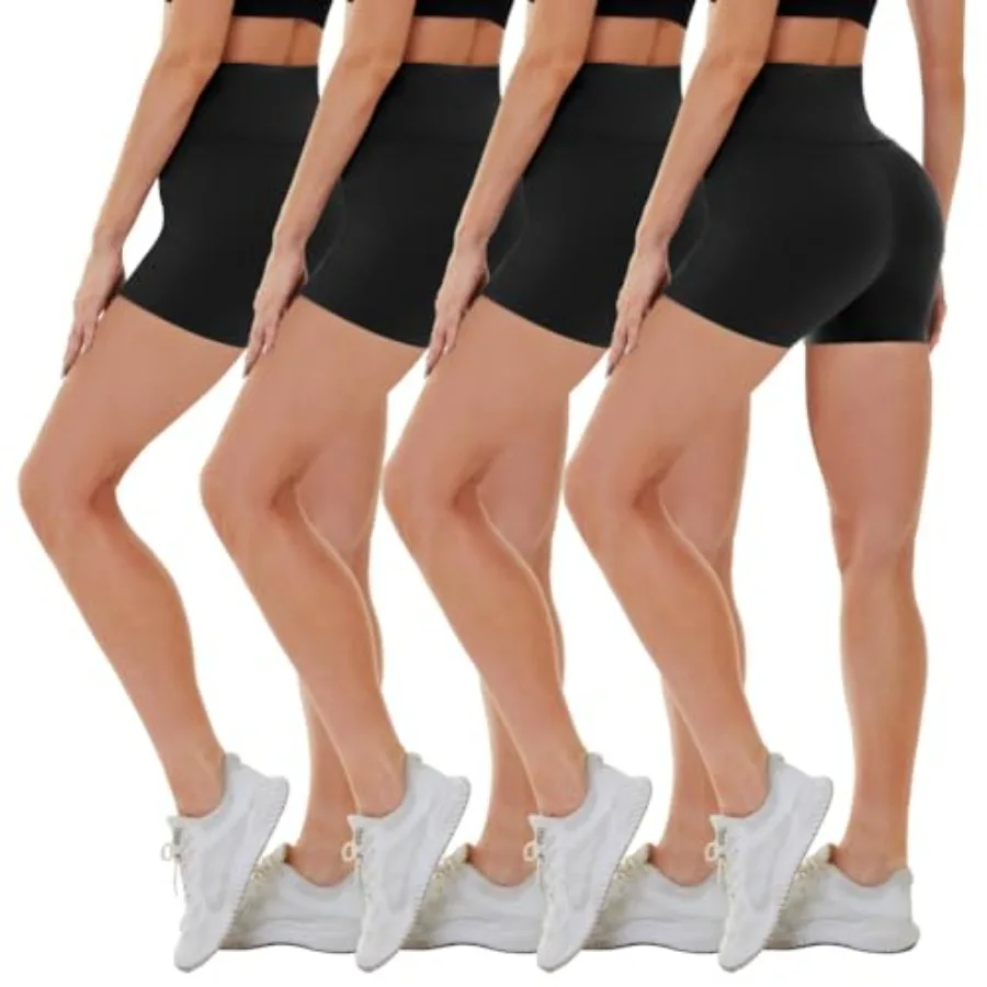 CAMPSNAIL 4 Pack Biker Shorts for Women High Waist - 5"/8" Tummy Control Soft Athletic Yoga Workout Running Gym Shorts
CAMPSNAIL 4 Pack Biker Shorts for Women High Waist - 5"/8" Tummy Control Soft Athletic Yoga Workout Running Gym Shorts