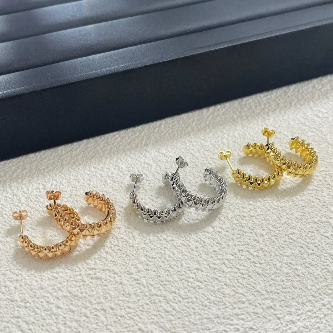 High Quality Silver Jewelry Fashion Exquisite Rivet Design Earrings Three Colors Optional Women Jewelry Gift Free Shipping
High Quality Silver Jewelry Fashion Exquisite Rivet Design Earrings Three Colors Optional Women Jewelry Gift Free Shipping