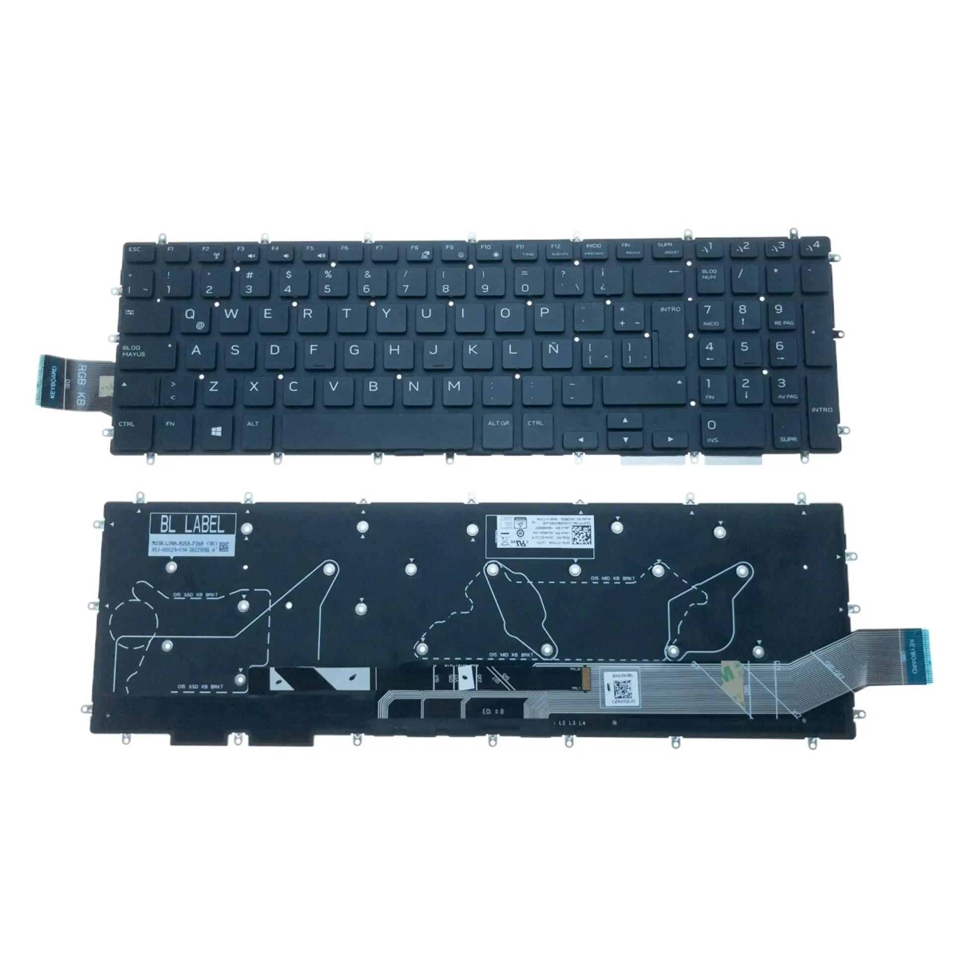 Новая латинская клавиатура с подсветкой для ноутбука Dell Alienware M17 Awm17-7219slv-pus, замена ноутбука 0YD1G4 0KN4-0D1LA16
Новая латинская клавиатура с подсветкой для ноутбука Dell Alienware M17 Awm17-7219slv-pus, замена ноутбука 0YD1G4 0KN4-0D1LA16