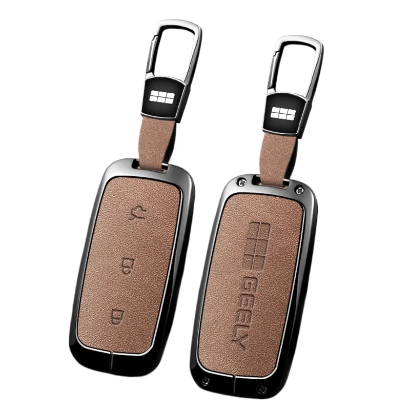 Zinc Alloy Key Fob Cover for Geely Galaxy E5/L7/L6/E8/Xingyao/M9, Heavy Duty Metal Protective KeyCase Shell with Keychain
Zinc Alloy Key Fob Cover for Geely Galaxy E5/L7/L6/E8/Xingyao/M9, Heavy Duty Metal Protective KeyCase Shell with Keychain
