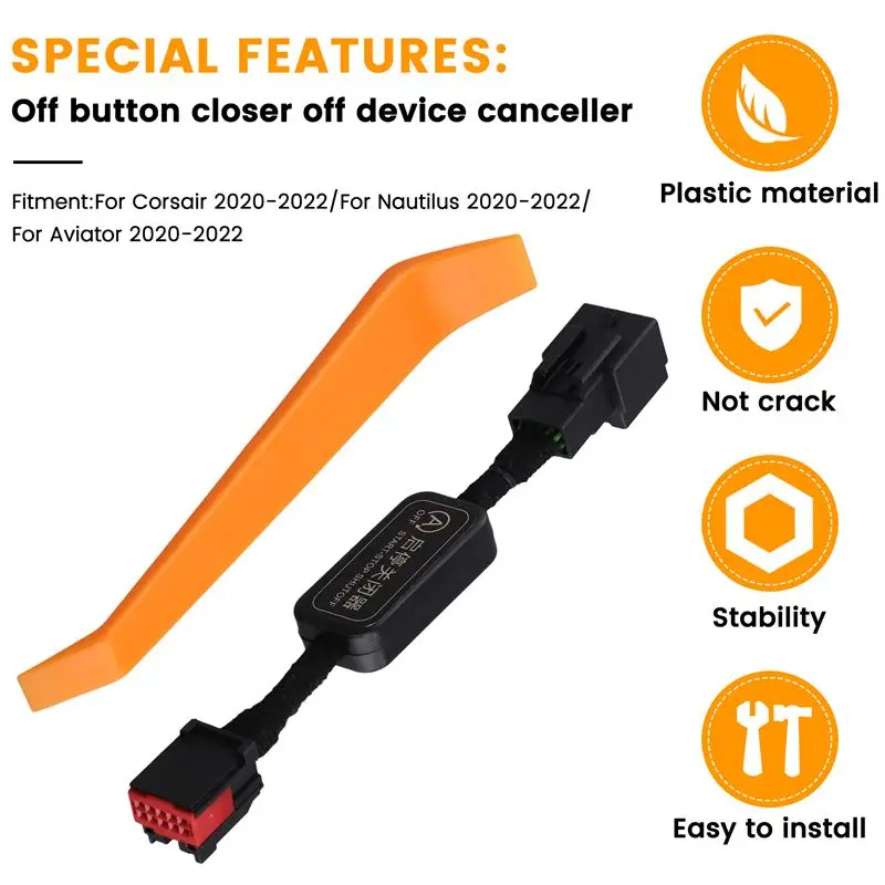 AC34-Car Start Stop System Eliminator For Lincoln Corsair Nautilus Aviator 2020-2022 Automatic Control Cable
AC34-Car Start Stop System Eliminator For Lincoln Corsair Nautilus Aviator 2020-2022 Automatic Control Cable