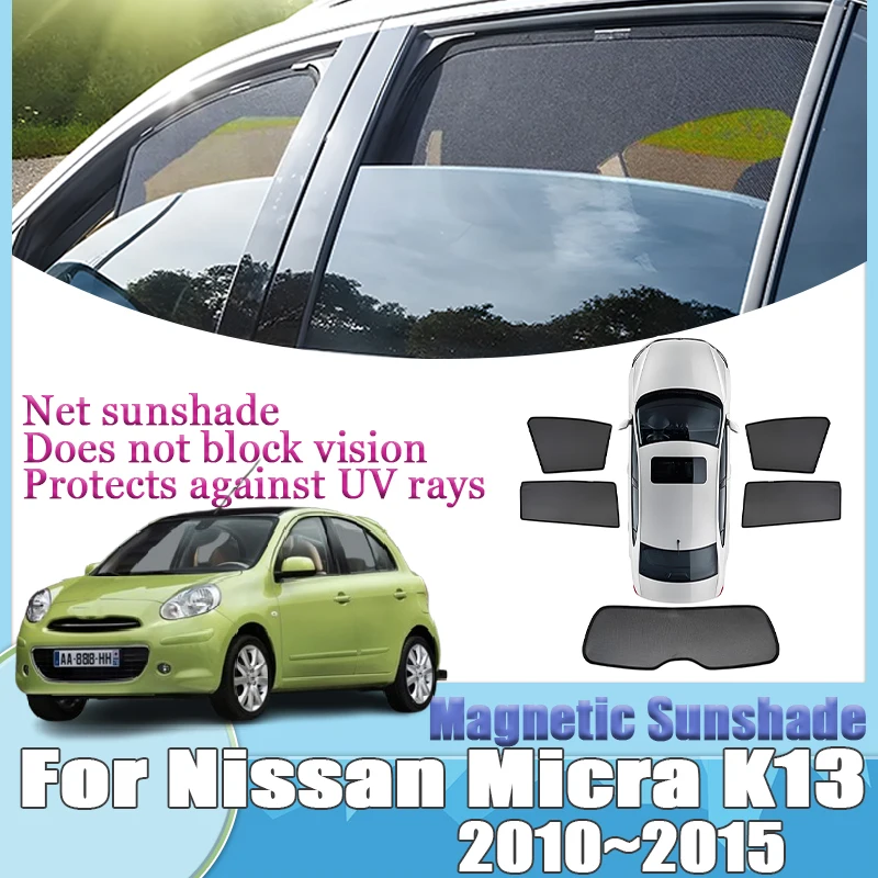 For Nissan Micra K13 March 2010-2015 Magnetic Car Sunshade Shield Windshield Curtain Privacy Shading Visor Part Tool Accessories
For Nissan Micra K13 March 2010-2015 Magnetic Car Sunshade Shield Windshield Curtain Privacy Shading Visor Part Tool Accessories