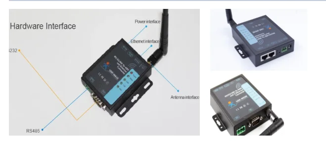USR-W630 Ethernet Serial RS232/ RS485 to WiFi Convertor Server Modbus RTU to Modbus TCP with 2 RJ45 
USR-W630 Ethernet Serial RS232/ RS485 to WiFi Convertor Server Modbus RTU to Modbus TCP with 2 RJ45