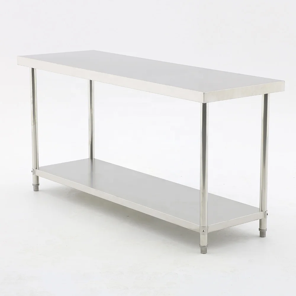 Wholesale Stainless Steel Work Bench Table Stainless Steel Prep Table with Under Shelf
Wholesale Stainless Steel Work Bench Table Stainless Steel Prep Table with Under Shelf