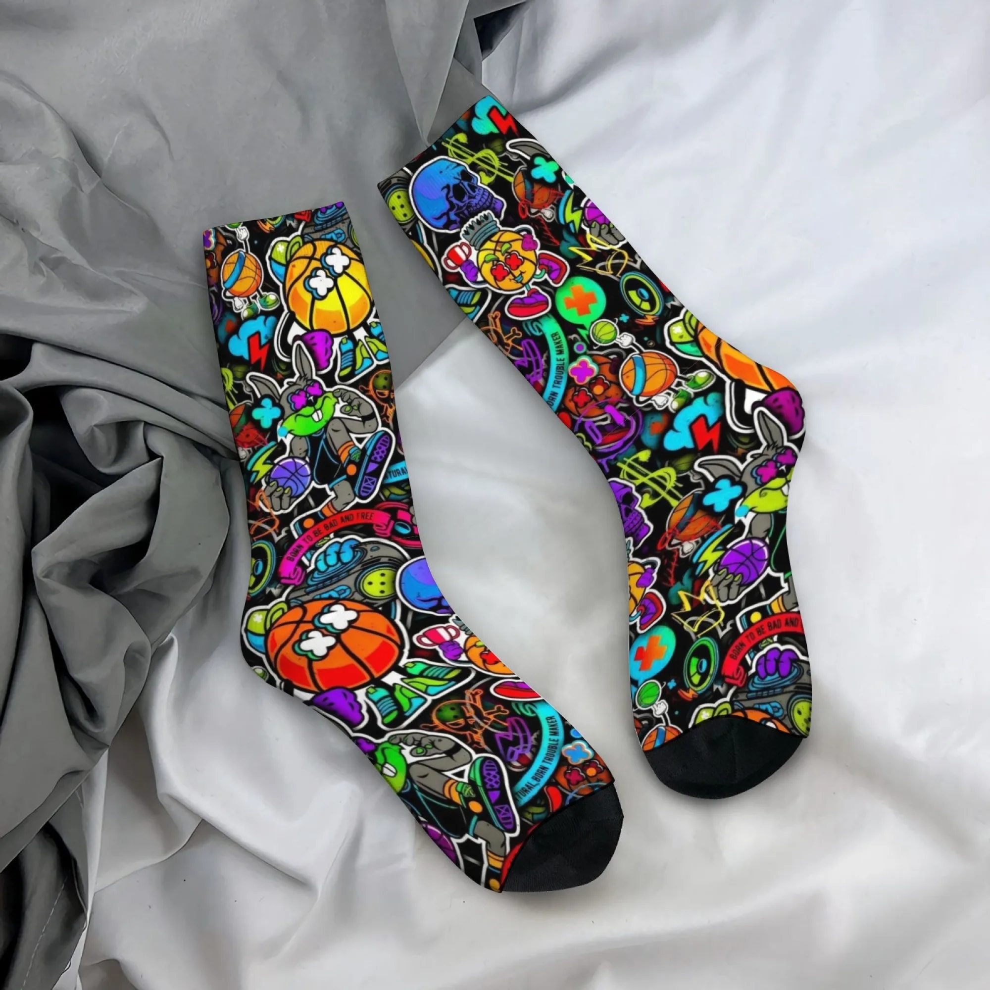 Basketball Graffiti Style Socks Soft Non Slip Snug Fit Outdoors Travel Cycling Retro Trendy Street Fashion Great Holiday Gift
Basketball Graffiti Style Socks Soft Non Slip Snug Fit Outdoors Travel Cycling Retro Trendy Street Fashion Great Holiday Gift