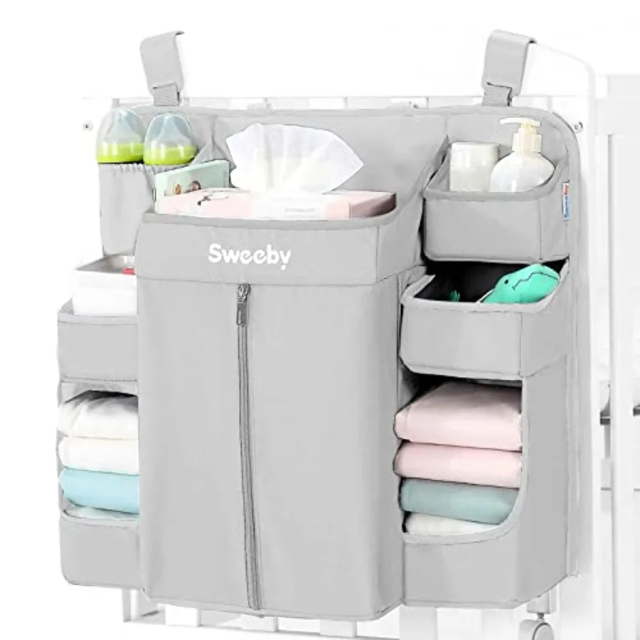 Diaper Organizer for Changing Table and Crib - Nursery Diaper Stacker Hanging Caddy for Baby Essentials
Diaper Organizer for Changing Table and Crib - Nursery Diaper Stacker Hanging Caddy for Baby Essentials