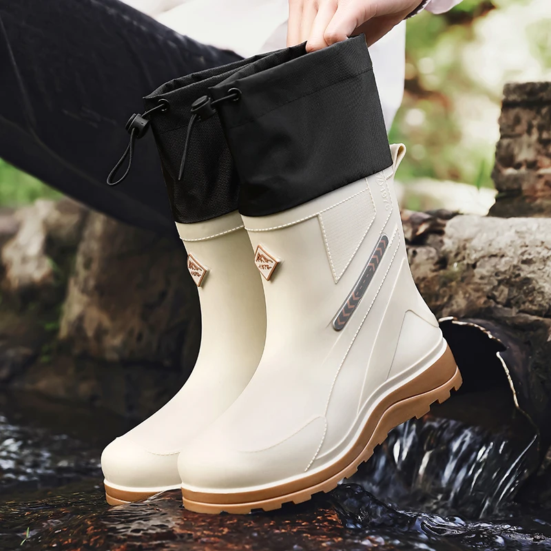 Outdoor Men's Rain Boots Large Size Waterproof Short Booties Men's Women's Casual Shoes Thick Sole Comfort Casual Walking Shoes
Outdoor Men's Rain Boots Large Size Waterproof Short Booties Men's Women's Casual Shoes Thick Sole Comfort Casual Walking Shoes