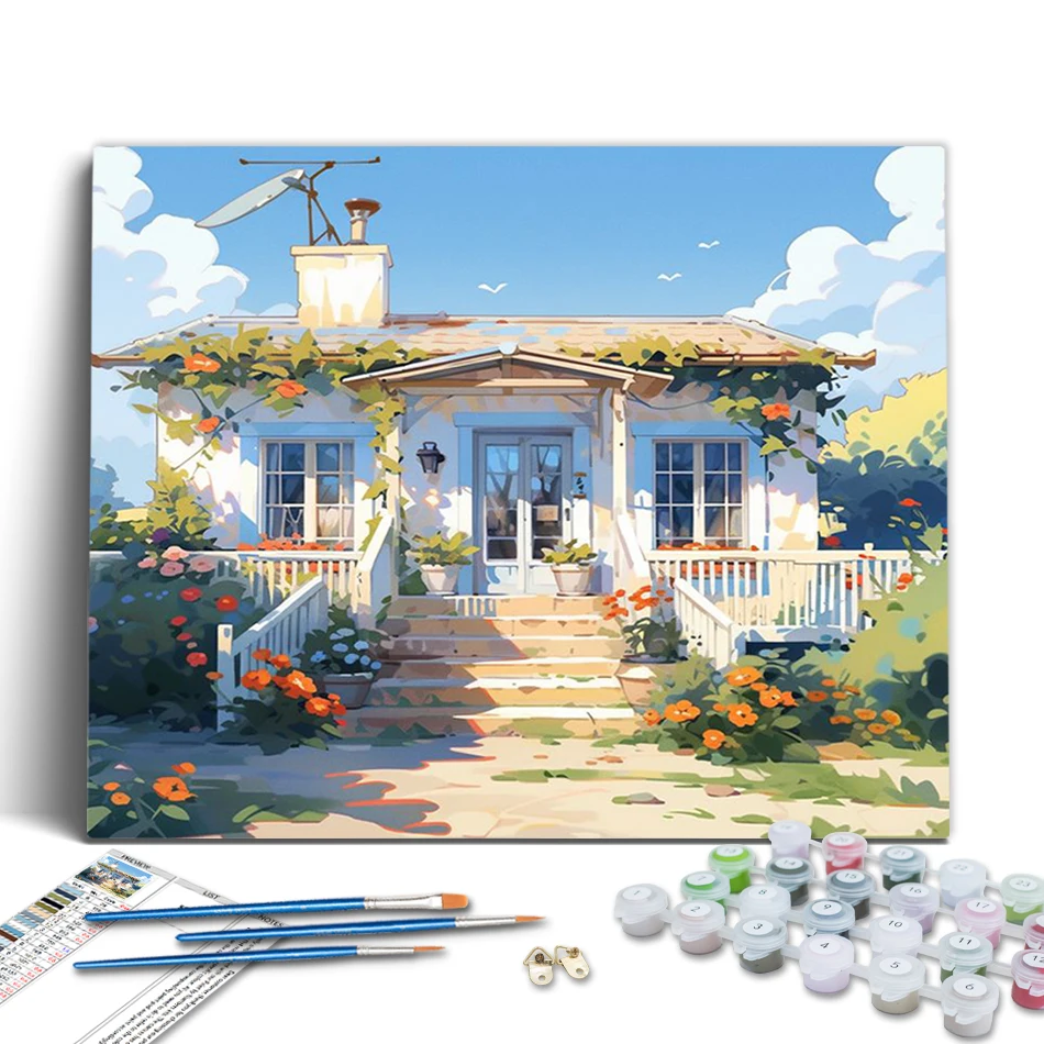 RUOPOTY Paint By Numbers Adults Crafts Acrylic Landscape Lakeside cottage Paintings On Number Handmade On Canvas Diy Set Modern
RUOPOTY Paint By Numbers Adults Crafts Acrylic Landscape Lakeside cottage Paintings On Number Handmade On Canvas Diy Set Modern
