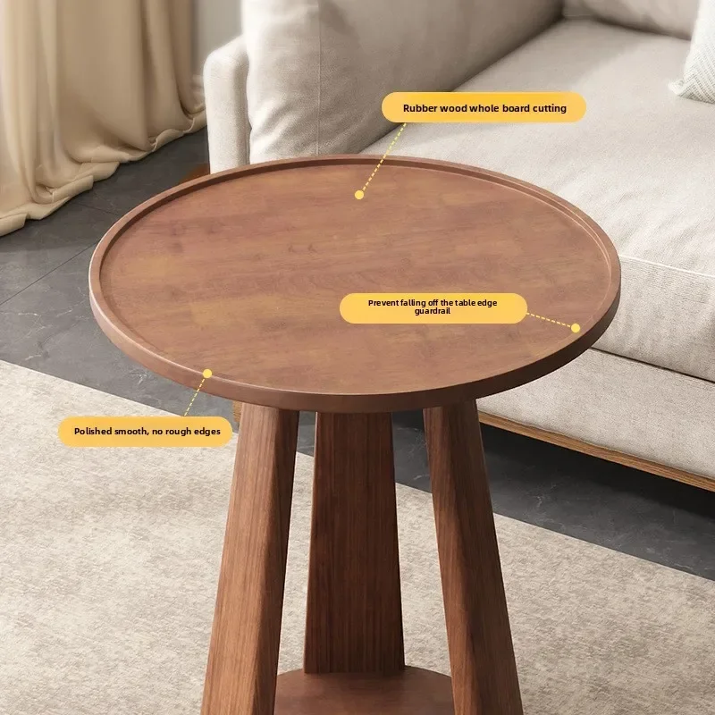 Modern Sofa side few household living room double small round table solid wood coffee table
Modern Sofa side few household living room double small round table solid wood coffee table