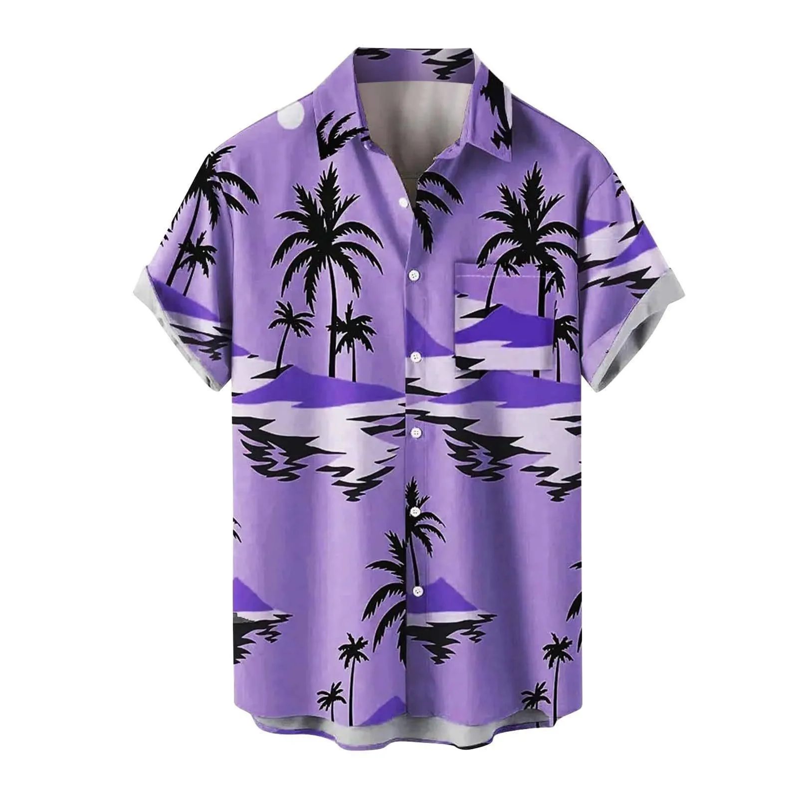 Tropical style coconut tree pattern shirt for men and women Hawaiian style casual short sleeved loose beach shirt
Tropical style coconut tree pattern shirt for men and women Hawaiian style casual short sleeved loose beach shirt