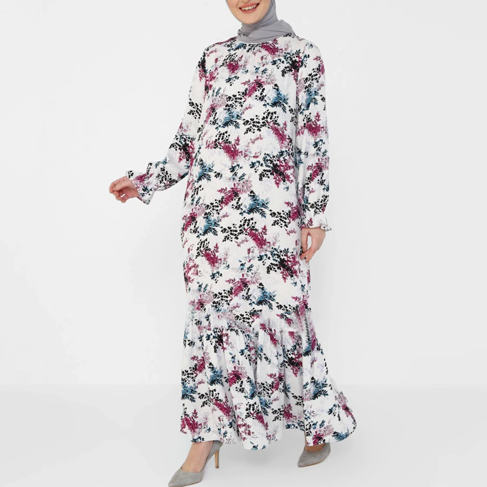 2022 High Quality Muslim Fashion Printed Maxi Women Dresses Round Collar Elastic Micro Flare Sleeve Long Robe Arabic Party Gowns
2022 High Quality Muslim Fashion Printed Maxi Women Dresses Round Collar Elastic Micro Flare Sleeve Long Robe Arabic Party Gowns