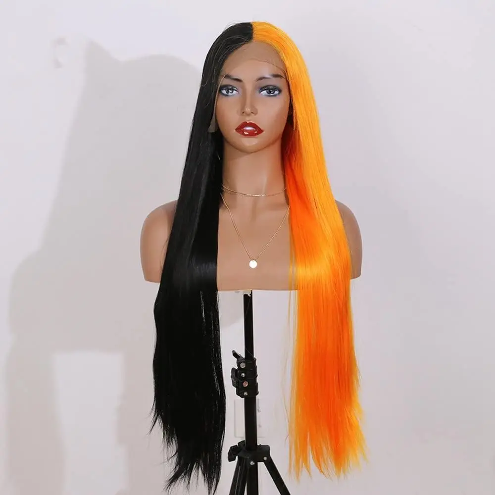 Парики Сильвия, черные, оранжевые, полупарики, синтетические парики спереди, для женщин, термостойкие волокна, парики из волос
Парики Сильвия, черные, оранжевые, полупарики, синтетические парики спереди, для женщин, термостойкие волокна, парики из волос