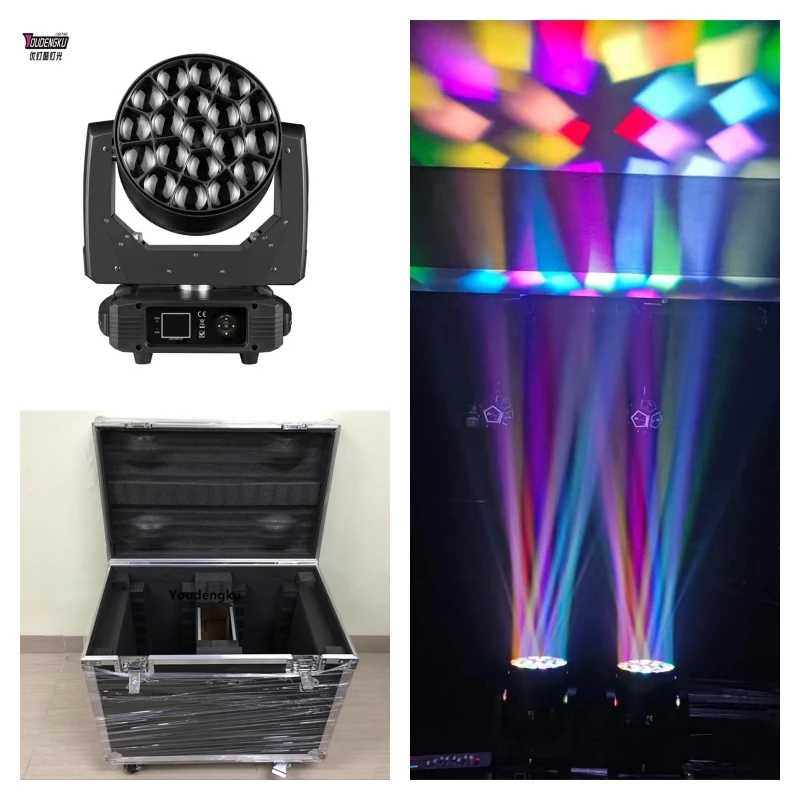 4 pieces with case 19*15W Bee Eyes RGBW 4in1 Moving Head zoom Light Pixel Wash Moving Head For Dj Disco Stage Nightclub
4 pieces with case 19*15W Bee Eyes RGBW 4in1 Moving Head zoom Light Pixel Wash Moving Head For Dj Disco Stage Nightclub