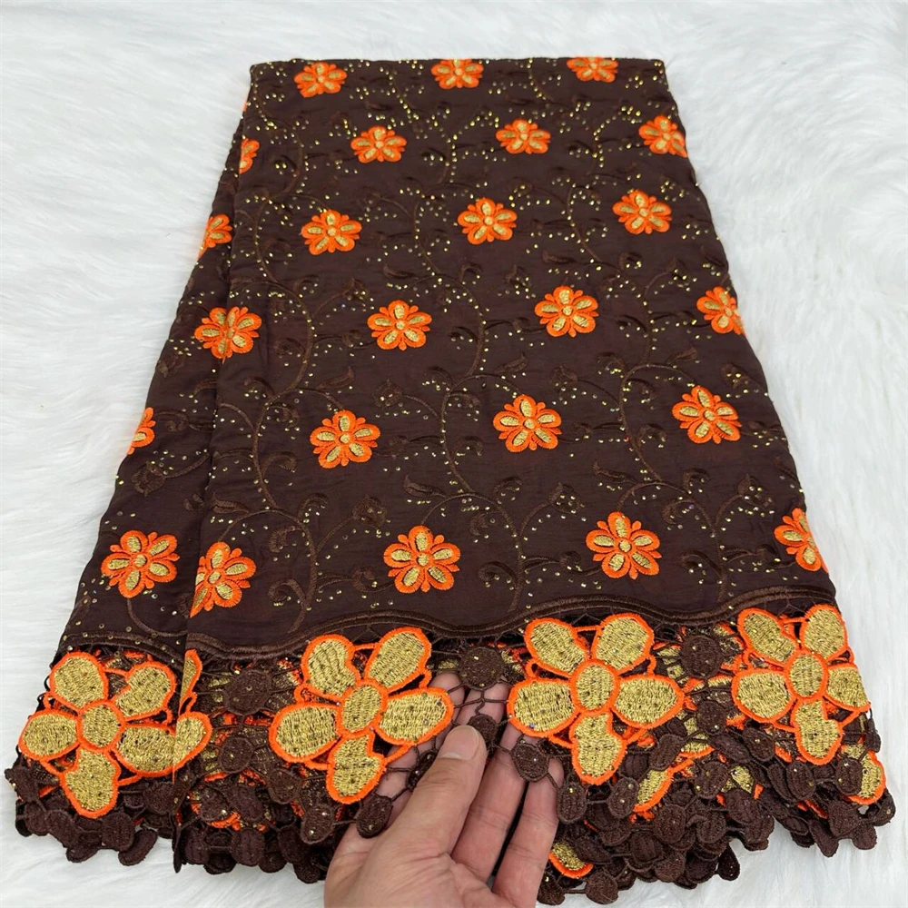 Swiss Voile Lace Fabric Cotton Embroidery Voile African Nigerian Lace Fabrics With Stones 5 Yards
Swiss Voile Lace Fabric Cotton Embroidery Voile African Nigerian Lace Fabrics With Stones 5 Yards