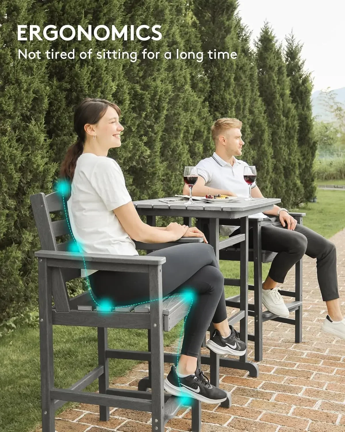 Tall Adirondack Chairs Set of 2, Balcony Adirondack Chairs Set, Outdoor Bar Height Barstools Chair Set for Bistro, Poolside
Tall Adirondack Chairs Set of 2, Balcony Adirondack Chairs Set, Outdoor Bar Height Barstools Chair Set for Bistro, Poolside